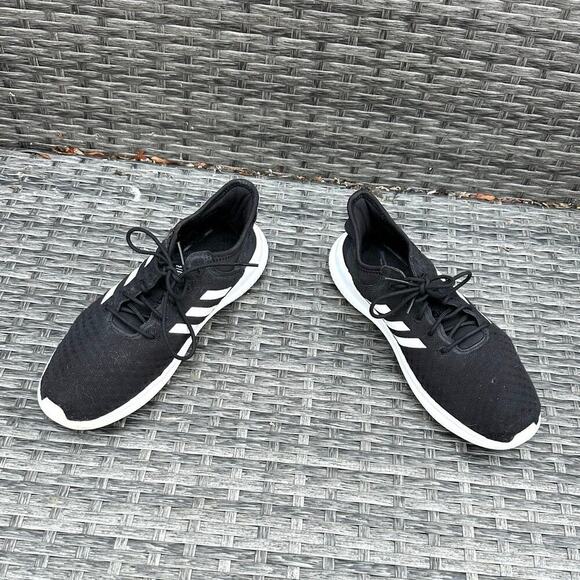 Adidas Women’s Cloudfoam Qt Flex Black White Running Shoes Size 9 - Picture 6 of 11